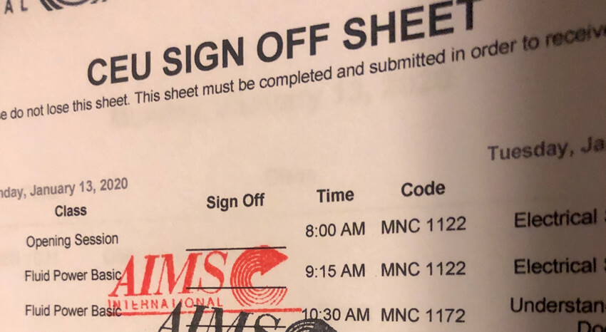 Certifications from AIMS International